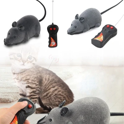 Kitten Cat Toy Puppy Toys Pet Mouse Mice Player Remote Control Electronic Rat - Image 1 of 4