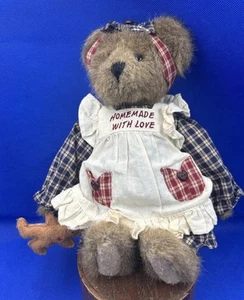Boyds Bears Best Dressed Collection Anna Mae Bakers Bear W/Lil Snap 12" - Afbeelding 1 van 11