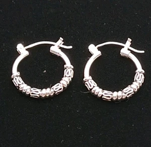 Pendientes de aro estilo boho vintage - Imagen 1 de 2