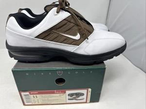 Nike Golf SP-4 Sella Sportiva Perf. Scarpe da golf uomo 11 bianco/marrone 312358-112 - Foto 1 di 7