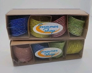 8 Perlen SERVIETTENRINGE Originalkartons von Dillards 1 1/2" breit NEU! Fun Partys - Bild 1 von 10