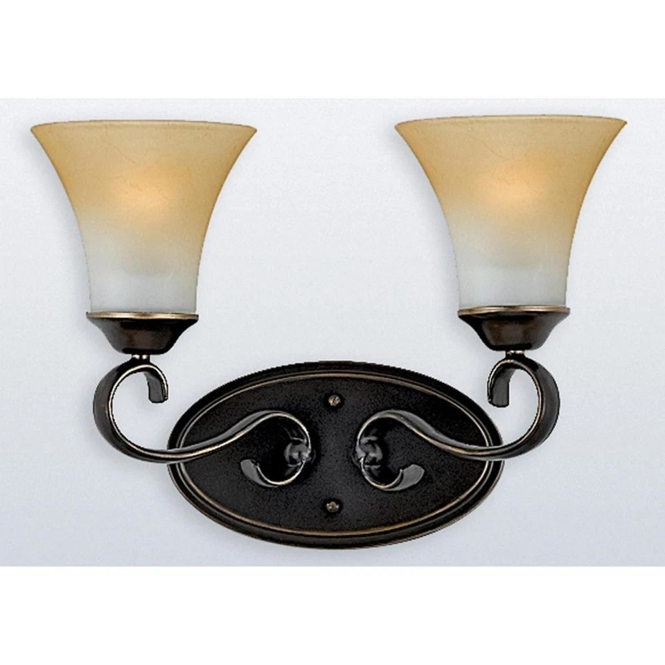 QUOIZEL DH8602PN - NEW IN BOX - 2 LIGHT VANITY SCONCE - Image 1 of 1