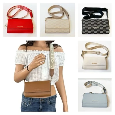 Bolso Bandolera Michael Kors Jet Set Artículo Grande Cremallera Alrededor Cartera Hombro Foto 1 de 4