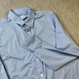 Rhone Commuter Shirt Mens L Slim Fit Blue Performance Stretch Button Down - Picture 1 of 7