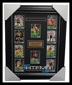 Port Adelaide 2014 Limited Edition Teamcoach Cards Set Framed Boak Wingard Wines - Picture 1 of 1