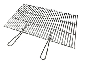 HEAVY DUTY STAINLESS STEEL DIY BRICK BBQ REPLACEMENT COOKING GRILL 67cm x 40cm - Picture 1 of 5