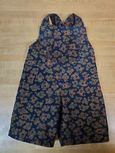 NAVY BLUE W/ PAISLEY PRINT CORD CORDUROY OVERALLS for 16" CPK Cabbage Patch KIDS - Picture 1 of 1
