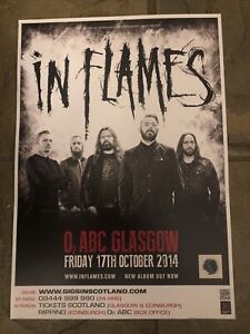 In Flames - Rare Concert/Gig poster, Glasgow - October 2014