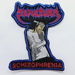 PARCHE BORDADO Sepultura en forma de esquizofrenia - Imagen 1 de 1