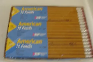 Eberhard Faber American HB No. 2 Pencils pack of 72 real wood Vintage NOS - Picture 1 of 1