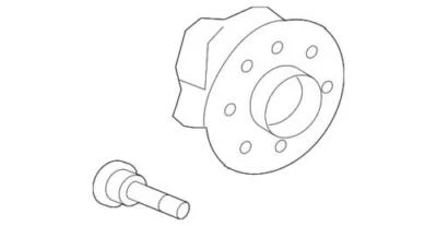 Genuine Ford 2007-2008 Edge MKX Rear Wheel Hub & Bearing Assembly 7T4Z-1104-B - Image 1 of 2