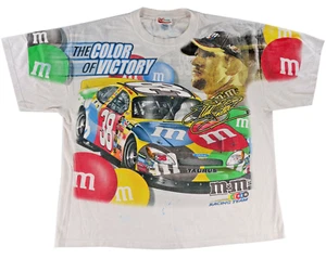 NASCAR M&M Racing Team vintage t shirt Chase XL tee y2k Elliott Sadler All Over - Picture 1 of 13