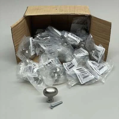 BERENSON (25 PK) Ventaja Transicional Tres Níquel Cepillado Perilla Ovalada 0920-1BPN Foto 1 de 4