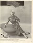 1950 Vintage ad for SACONY retro Clothing Fashion Photo Umbrella (120919)