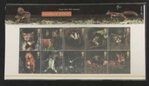 GB 2004 WOODLAND ANIMALS PRESENTATION PACK NO 363 - FREE UK P&P! - Picture 1 of 2