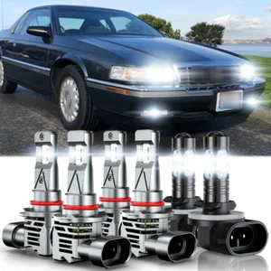 For Cadillac Eldorado 1992-2002 Headlight Hi-Low Beam & Fog Lights Bulbs Kit - Picture 1 of 13
