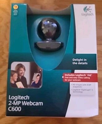 NEW Logitech Webcam C600 HD Video Capture 2-MP, WITH 8-MP SNAPSHOTS FAST SHIP - Image 1 of 4