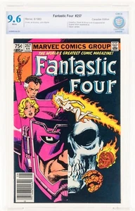 FANTASTIC FOUR #257 Canadian Price Variant White Pg CBCS 9.6 THING Galactus 1983 - Picture 1 of 4