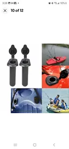 2X Plastic Flush Mount Fishing Boat Rod Holder and Cap Cover for Kayak Pole US - Picture 1 of 12