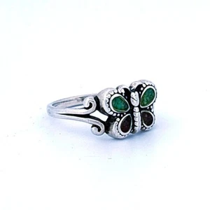 sterling silver butterfly ring Size N 1/2 GFL063 - Picture 1 of 6