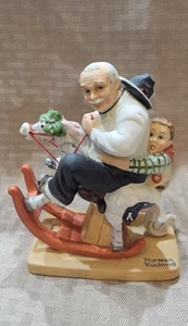 Norman Rockwell Porzellan Figur "Gramps at the Reins" Danbury Mint Sept 1980 - Bild 1 von 5