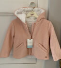 Girls Carrment Beau Pink  Coat 3 Yrs  BNWT  Rose Gold Zip/wool Lining