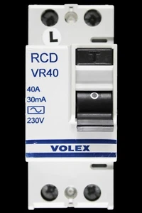 VOLEX 40 AMP 30mA DOUBLE POLE RCD TYPE AC VR40 LL - Picture 1 of 6