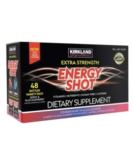 Kirkland Signature Extra Strength Energy Shot, 48 Bottles, 2 Ounces Each - NEW - Picture 1 of 4