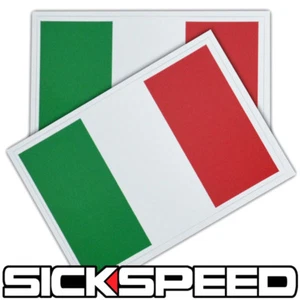 2PC STICKERBOMB BOMB SET ITALY ITALIAN TRI-COLOR FLAG STICKER VINYL DECAL P5 - Picture 1 of 1