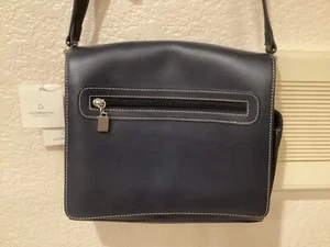 Bolso de Hombro Liz Claiborne Azul Marino Cartera Solapa Magnética Cierre Frontal - Imagen 1 de 11