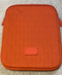 Michael Kors Neoprene Tangerine Ipad tablet Case, In Very Good Condition. - Picture 1 of 9