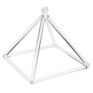 Clear 6" Crystal Singing Pyramid Bowl C Note for Sound Meditation Yoga - Picture 1 of 7