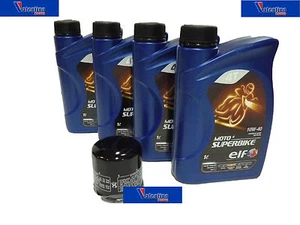 KIT TAGLIANDO KAWASAKI Z 750 - Z1000 - ZX 6R - ZX 10 - ZZR 4 LITRI OLIO + FILTR - Imagen 1 de 1