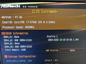 ASROCK Z170 Extreme 6 ATX Motherboard Combo i7-6700k 16GB DDR4 TESTED - Zdjęcie 1 z 13