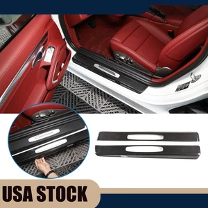 Real Carbon Fiber Exterior Door Sill Cover Trim Guard For Porsche 718 911 US - Picture 1 of 18
