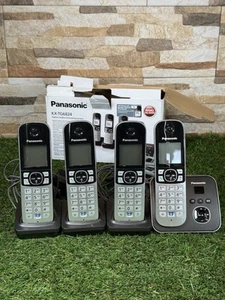 Panasonic KX-TG6824EB Quad Phone with Answering Machine - Zdjęcie 1 z 8