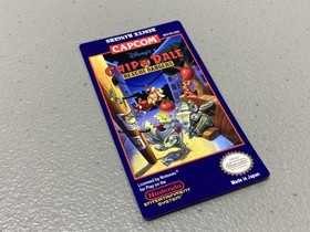 Etiqueta de repuesto Chip N' Dale Rescue Rangers (NES Nintendo)