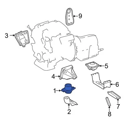 For Mercedes-Benz GL450 2007-2012 Mercedes-Benz Engine Mount Foto 1 de 3