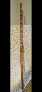 Handgeschnitzter Holz Jamaikanischer Rasta Gehstock/Stock, Unikat, Handarbeit - Bild 1 von 10
