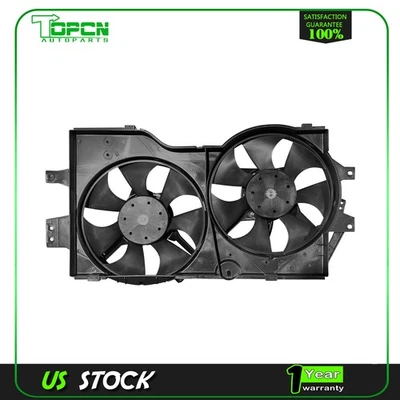 Radiator Condenser Cooling Fan Assembly For 1996-2000 Chrysler Town & Country - Image 1 of 4