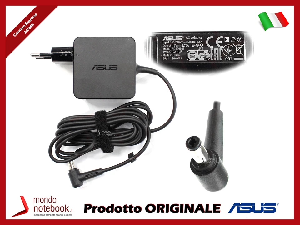Alimentatore Originale ASUS S200E 33W 19V 1 75A (5.5mm .5mm) 0A001-00342100