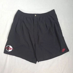 Nike Challenge Court Mens Vintage Shorts Size L / XL W34 90s Pleated Drawstring - Picture 1 of 16