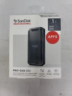SanDisk Professional 1TB PRO-G40 Portable External SSD - SDPS31H-001T-GBCND - Image 1 of 4