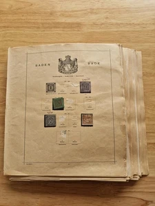 Large Worldwide Stamp Accumulation on Ancient Schaubek Pages - Picture 1 of 16