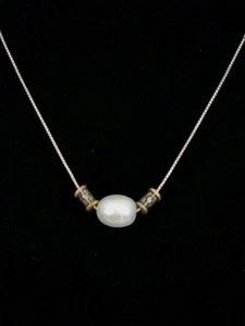 SILPADA Large Pearl Necklace 15-17" - Picture 1 of 5
