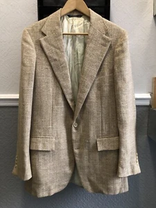 VTG Polo Ralph Lauren USA 36 Hopsack Sport Coat Jacket Blazer Saks Union Made - Picture 1 of 14