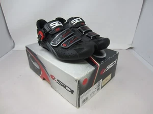 NEW SIDI Genius Fit Carbon Fit Road Bike Bicycle Cycling Shoes EU 39.5 Black - Picture 1 of 13