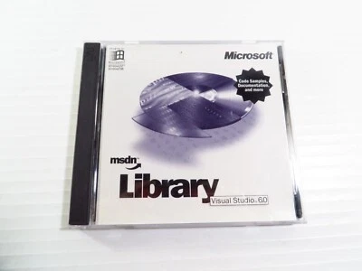 Microsoft MSDN Library Visual Studio  6.0 Two CD Set for Windows98 Windows NT - Image 1 of 4