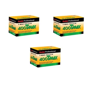 3 Rolls Kodak TMY-36 TMAX 400 Black and White Negative Print Film FRESH DATE - Picture 1 of 3