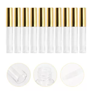 10 piezas Contenedor de bálsamo de maquillaje Botella reutilizable Tubos de vidrio labial Tubos de brillo labial - Imagen 1 de 22